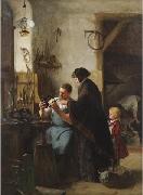 Robert Koehler The Old Sewing Machine china oil painting artist